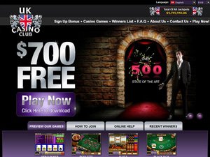 UK Casino Club website