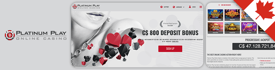 platinum play casino bonus