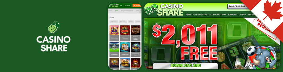 share casino bonus