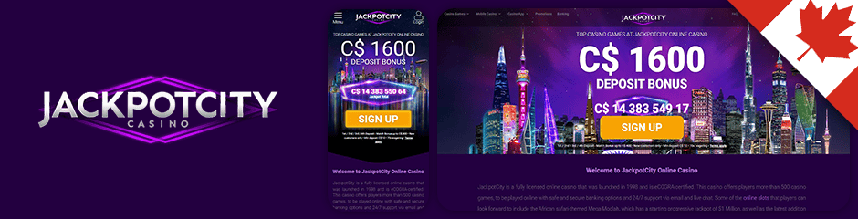 Jackpot City Casino Bonus