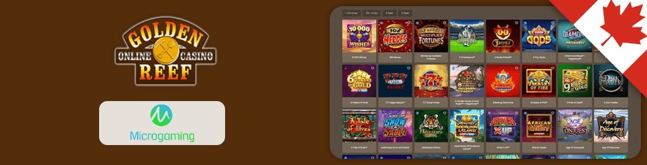 golden reef casino games and software