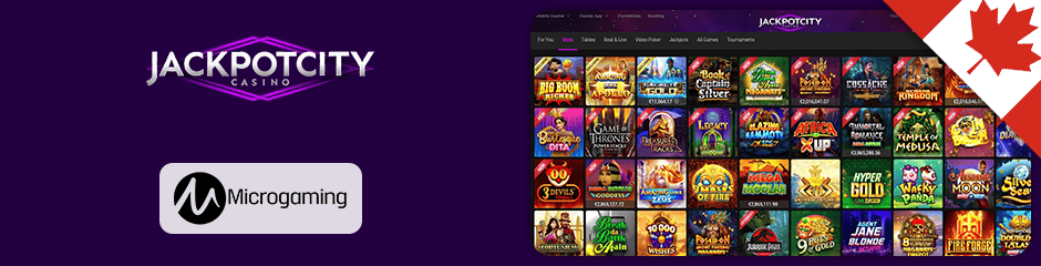 JackpotCity Casino Games Software