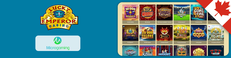 lucky emperor casino games and software