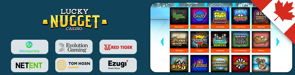 lucky nugget casino games and software