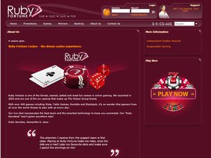 Ruby Fortune Casino games